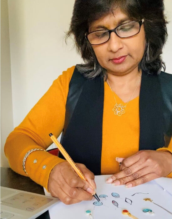 Shirani designing custom jewellery
