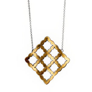Light and Shadows Black and Gold necklace